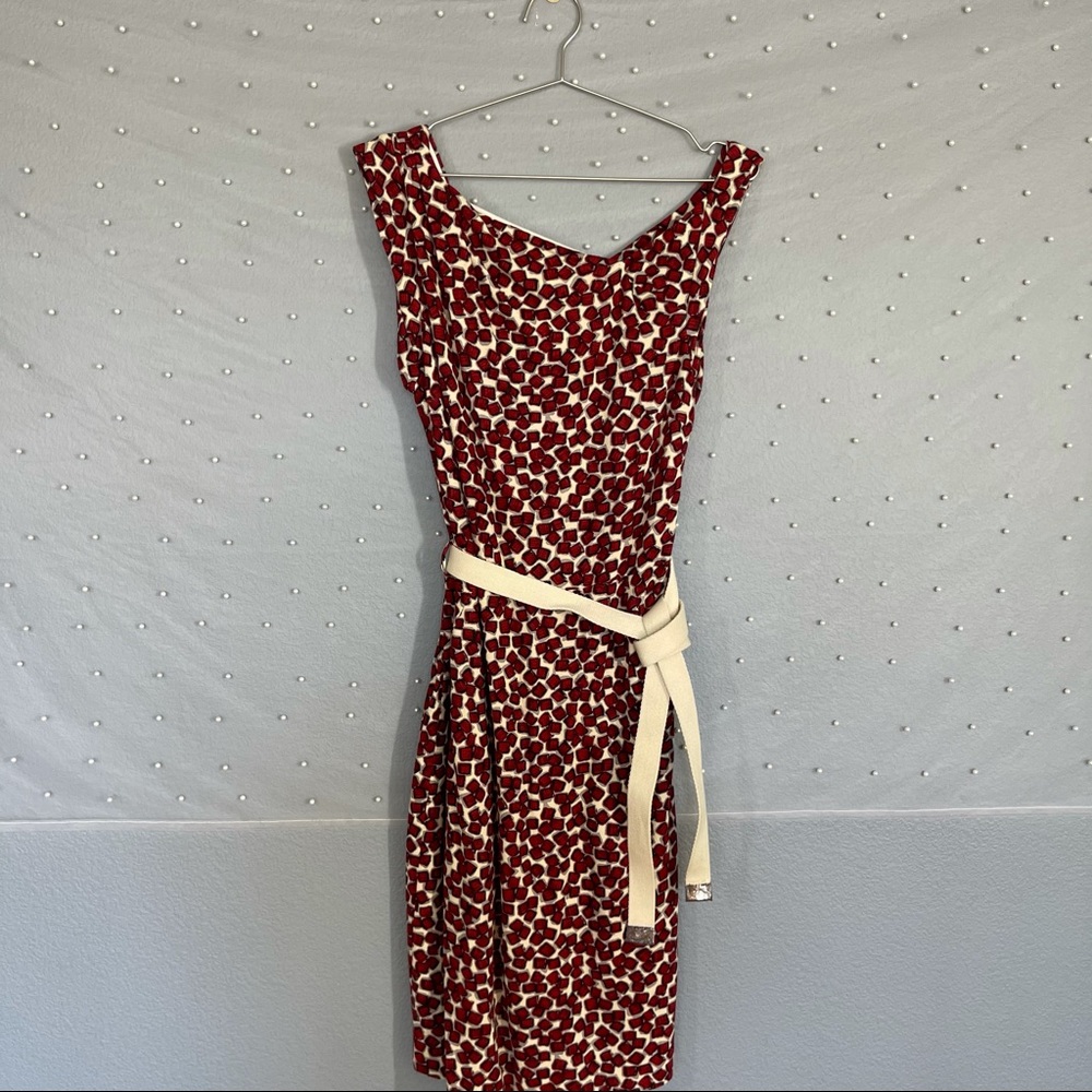 Fun cap sleeve dress with belt